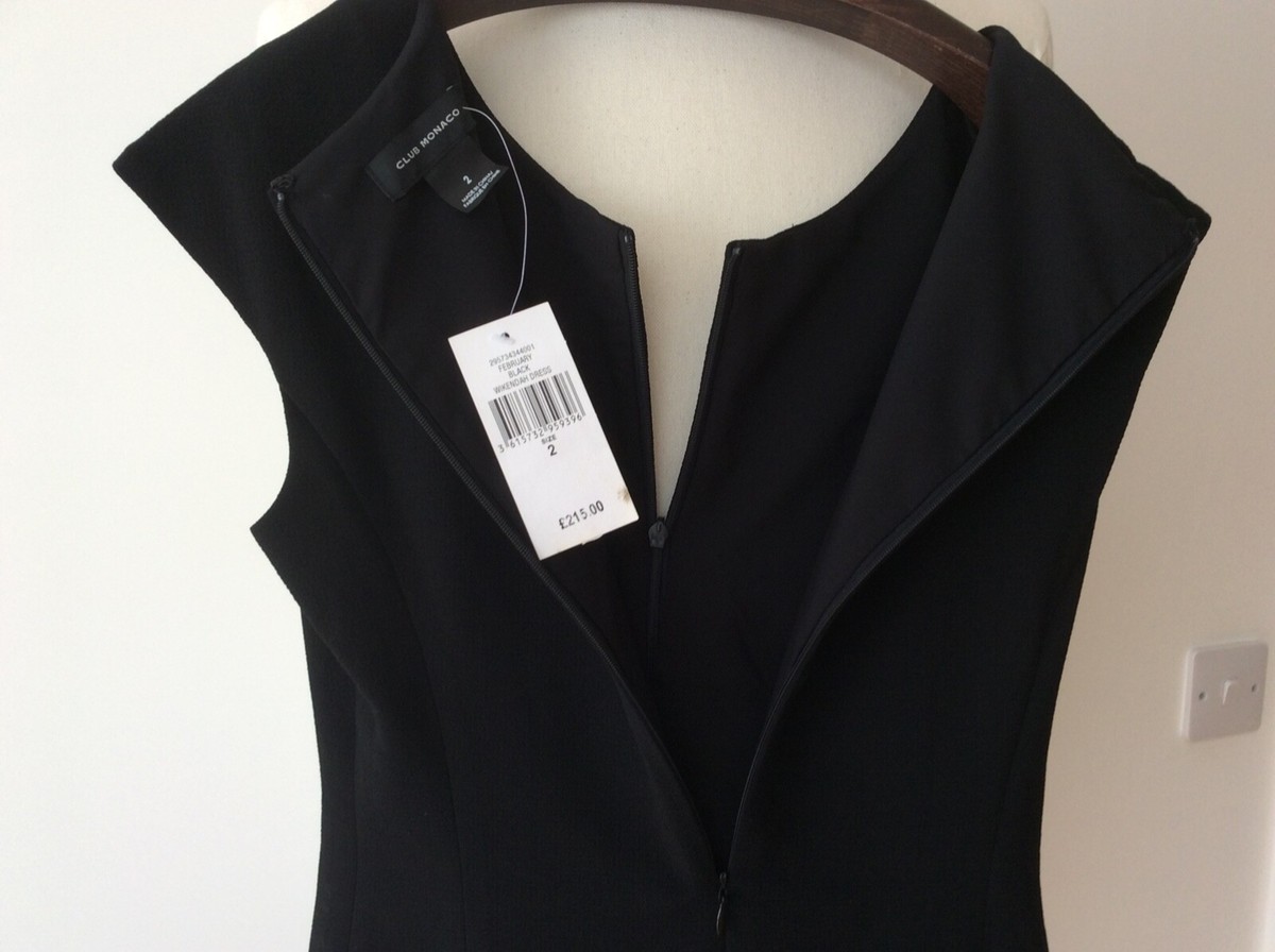 Club Monaco Black Weekendah dress Size-UK 6 fit n flare- New+tags | eBay UK