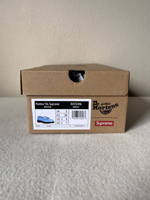 Supreme x Dr. Martens Penton Tassel Loafers - Size 6 - Blue - NEW