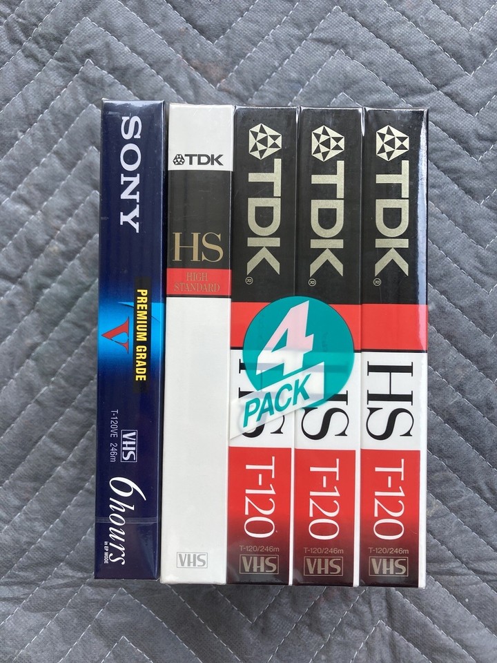 Cassette VHS Vierge Sony CD-120 - 120 Minutes - Format Pal Secam