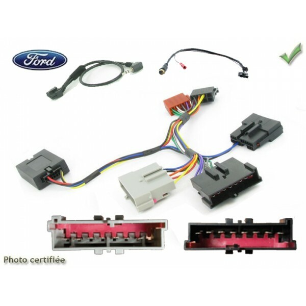Commande au volant pour Ford Fiesta 1996-2002 faisceau adaptateur autoradio