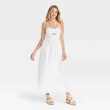 Universal Thread Smocked Cut Out Maxi Sundress size S - NWT