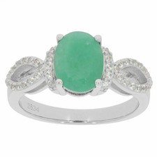 Sterling Silver Semi Mount Ring Setting Oval OV 9x7mm Topaz or Moissanite