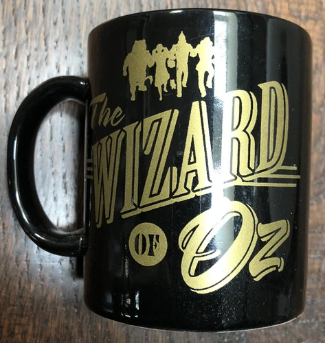 Rare 1997 MGM Grand Wizard of Oz Coffee Cup, Black/Gold - Awesome Condition New