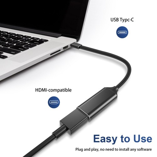 USB-C Type C to HDMI Adapter 4K for MacBook / Pro,Samsung,Android Phone - Zdjęcie 2 z 8