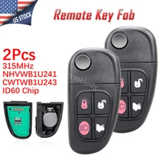2 Remote Key Fob for Jaguar S-Type X-Type XJ8 2002 2003 2004 2005 2006 2007 2008