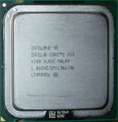 INTEL Core 2 Duo 6300 SLA5E 1.86Ghz 2M 1066MHz 06  