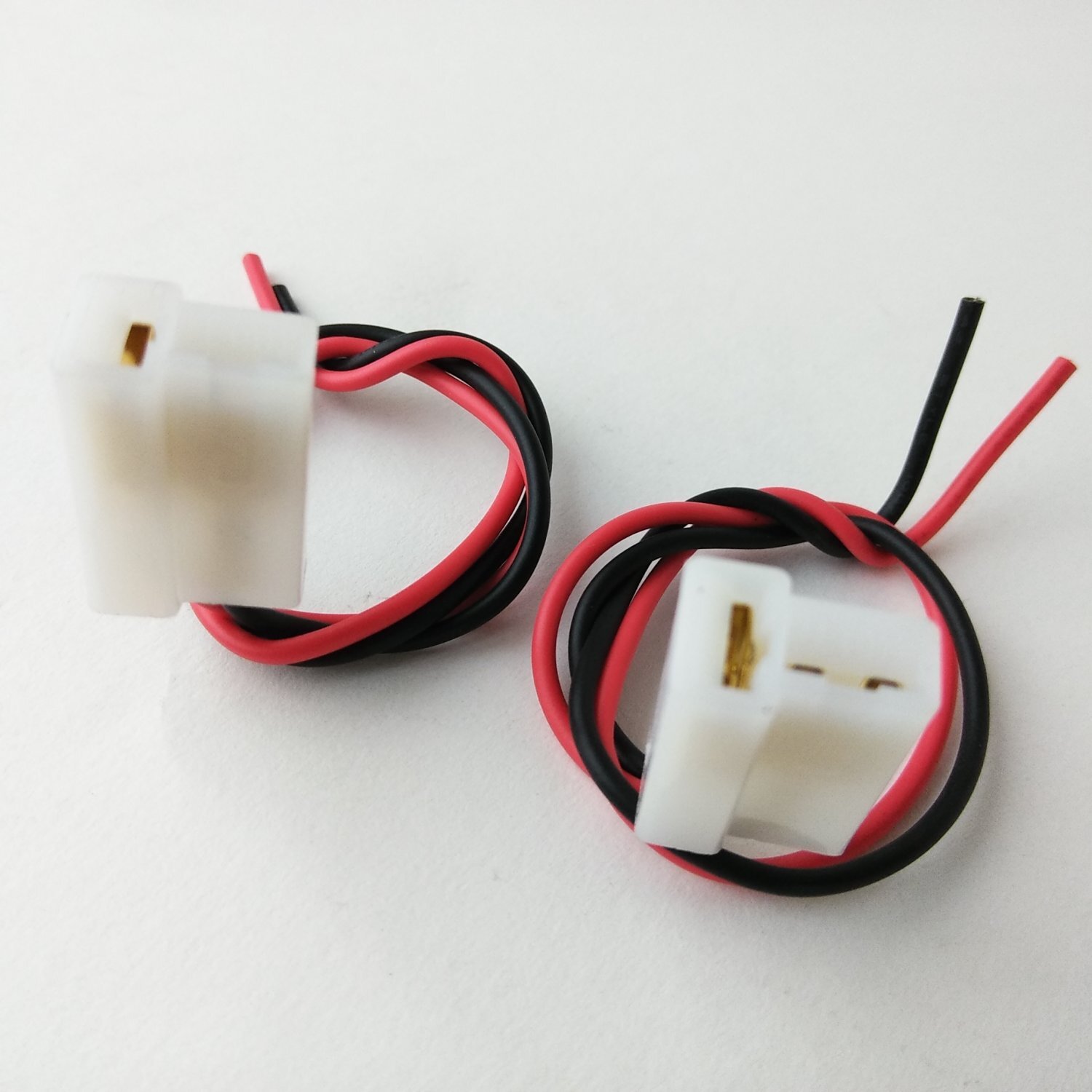 2 Piece Electric Radiator Cooling Fan Wiring Harness Plug T terminal