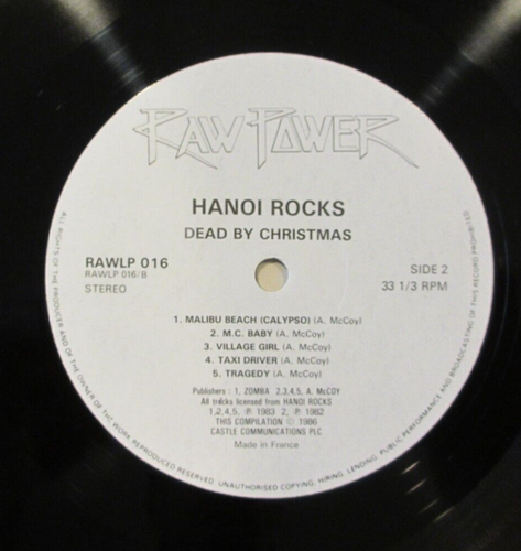 HANOI ROCKS- DEAD BY CHRISTMAS 2xLP ORIGINAL 1986 FRANCE VINYL RECORD RAWLP 016 - Picture 2 of 5
