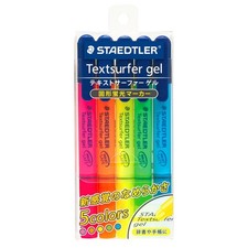 Staedtler Textsurfer Gel Highlighter Set 5 Colors Smooth Writing Markers