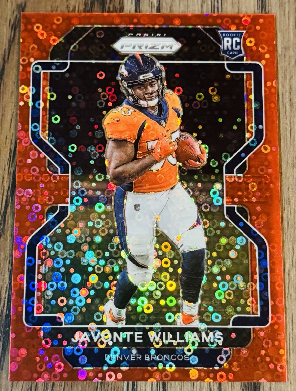 2021 Panini Prizm - Rookie Javonte Williams #345 Red No Huddle Prizm /50 (RC)