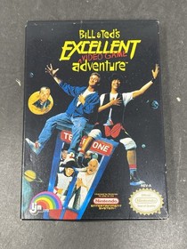 Bill & Ted's Excellent Video Game Adventure (Nintendo NES) w/ Box, Poster, Reg