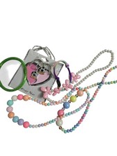 Kids Multi-Color Beaded Necklace Bracelet Lot.