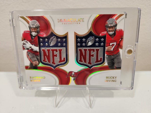 2024 Panini Immaculate Bucky Irving Rachaad White Dual NFl Shield 1/1 Buccaneers