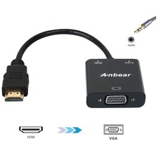 HDMI to VGA Adapter with Audio 10 Pack - Monitor Projector