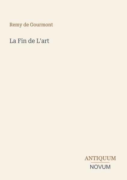 Remy De Gourmont | La Fin De L'art | Taschenbuch | FranzöSisch (2026)-image