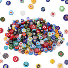 Millefiori Mosaic Tiles for Crafts, Mosaic Glass Pieces,No-Hole Millefiori Glass