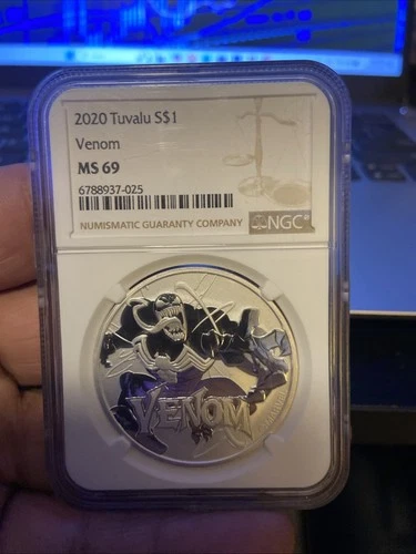 2020 Tuvalu Venom 1 oz Silver Dollar Coin NGC MS 70 | Marvel