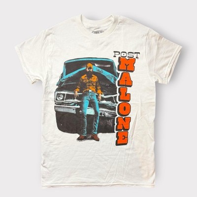 Post Malone Posty Co Truck Graphic Tee White Small Short Sleeve Cotton T-Shirt