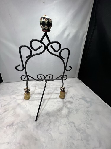 Metal Easel McKenzie Style Ornate Feet And Top 12 1/2" Tall 9.5" Width... - Picture 4 of 6