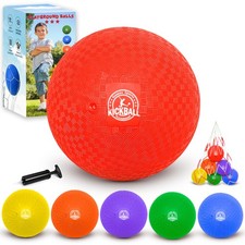 8.5 Inch Kickball Set, Dodgeballs 6 Pack,12 Pack,Playground Balls for Kids Adult