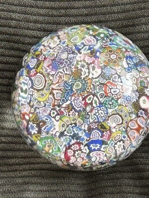 QUALITÄT VINTAGE ENGE VERPACKUNG MILLEFIORI BRIEFBESCHWERER - PERTHSHIRE DATUM STOCK - 1974