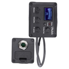 Ukelele Piezo Pickup Ukulele Guitar LCD 3-Band EQ Equalizer Preamp Amplifier UK