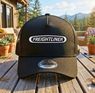 Freightliner Trucks Logo Embroidered Trucker Hat Truck Driver Mesh Snapback Cap