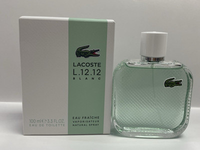 Lacoste Men's L.12.12 Blanc Eau Fraiche Eau de Toilette EDT Spray 3.3