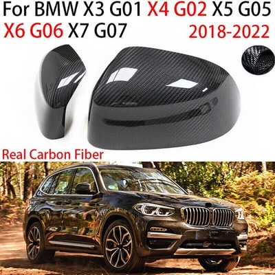 For BMW X3 G01 X4 G02 X5 G05 X6 G06 X7 Real Carbon Fiber Rearview Mirror Cover