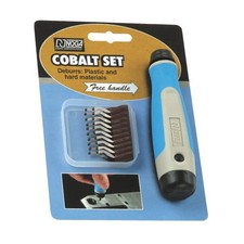 Noga NG8100 20 Pc N10 Light Duty Deburring Set w/NogaGrip 2 Handle Pack of 3 