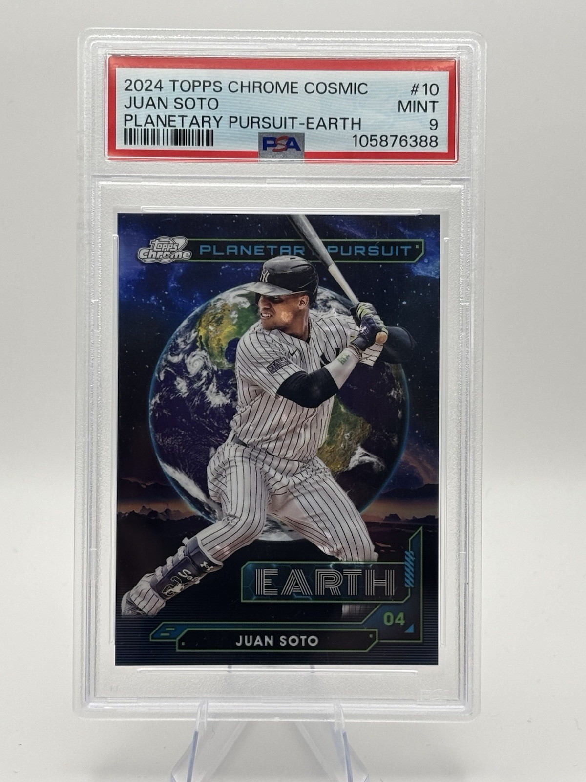2024 Topps Cosmic Chrome - Planetary Pursuit Juan Soto #PPE-10 Earth PSA-9