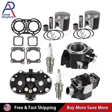 Cylinder Head Piston Gasket Top End Kit For 1987-2006 Yamaha Banshee 350