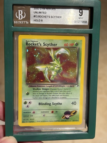 Rocket's Scyther (Unlimited) graded BGS 9 for sale on eBay