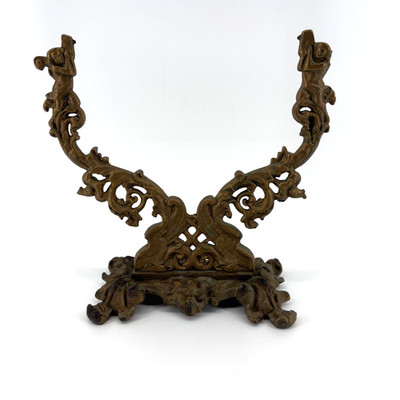 Antique Victorian Era Mirror Stand by Iron Art JM55 Stand Only No Mirror