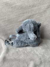 Retired Jellycat Huggady Elephant Backpack Bag Soft Blue Plush Toy Adjustable