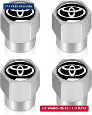 Tire Valve Stem Caps Cover For Toyota Corolla Rav4 Highlander Metal Car Wheel Ai