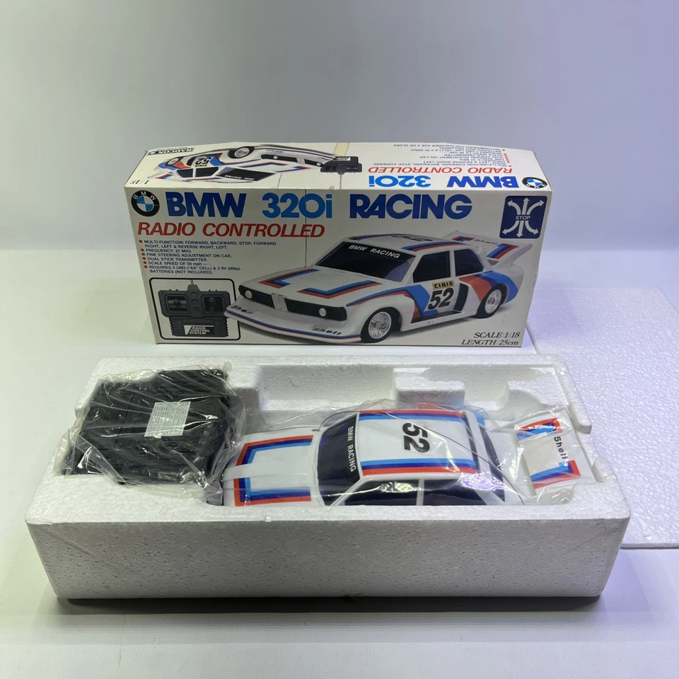 Vtg RADCON BMW Multifunction 1/18 Scale 320I RACING RC Car UNUSED Read - Image 3 of 4