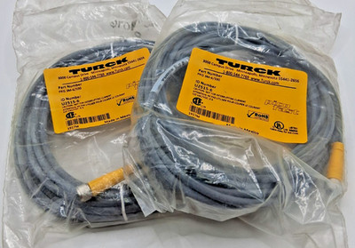 Turck PKG 3M-6/S90 Pico Fast Cordset  - Lot of 2