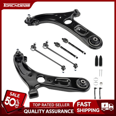 10PC Front Control Arm and Tie Rod Kit For 2011-2012 Hyundai Elantra K750523