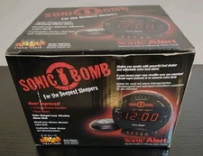Sonic Bomb Alarm Clock with Bed Shaker SBB500SS BRAND NEW