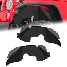 Aluminum Front Inner Fender Liners For 2007-2018 Jeep Wrangler JK&JKU Unlimited