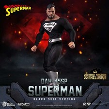superman black suit dah - action figure beast kingdom 17 cm