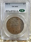 1881 New Orleans Morgan Silver Dollar CAC Certified AU55