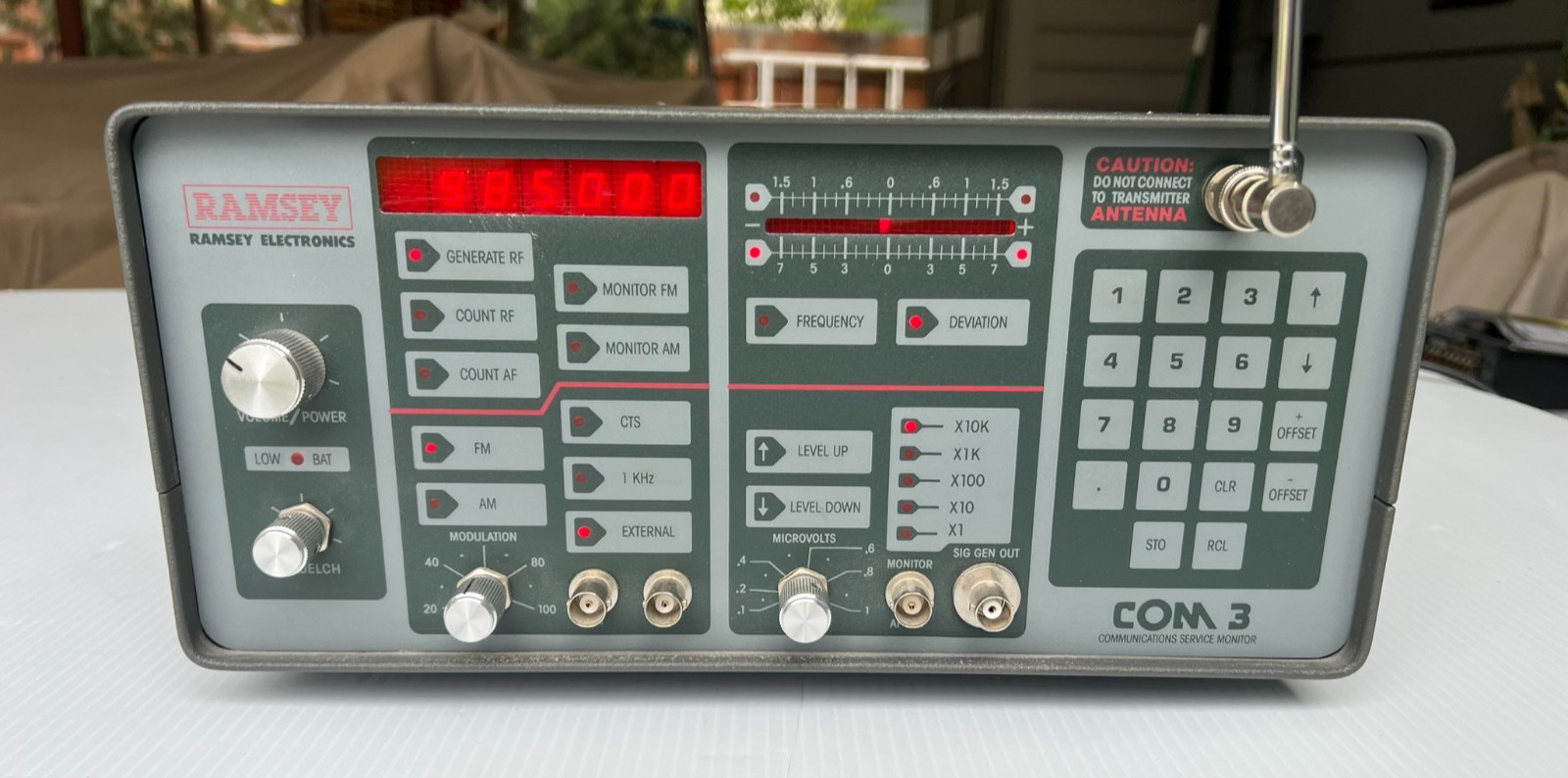 Ramsey COM3 Service Monitor Radio Ham Repair Testing Alignment