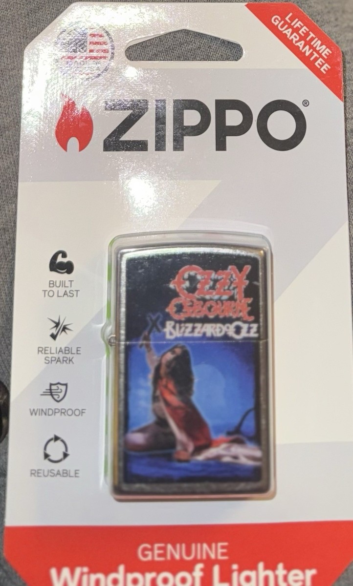 NEW Ozzy Osbourne Blizzard Of Ozz Zippo Windproof Lighter
