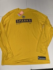 New Nike Men’s LA Sparks Team Issued Long Sleeve Tee DB7590-728 Size XL-T