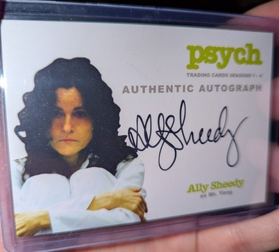 ALLY SHEEDY AS MR. YANG AUTO CARD 2013 CRYPTOZOIC PSYCH #A7 AUTHENTIC AUTOGRAPH