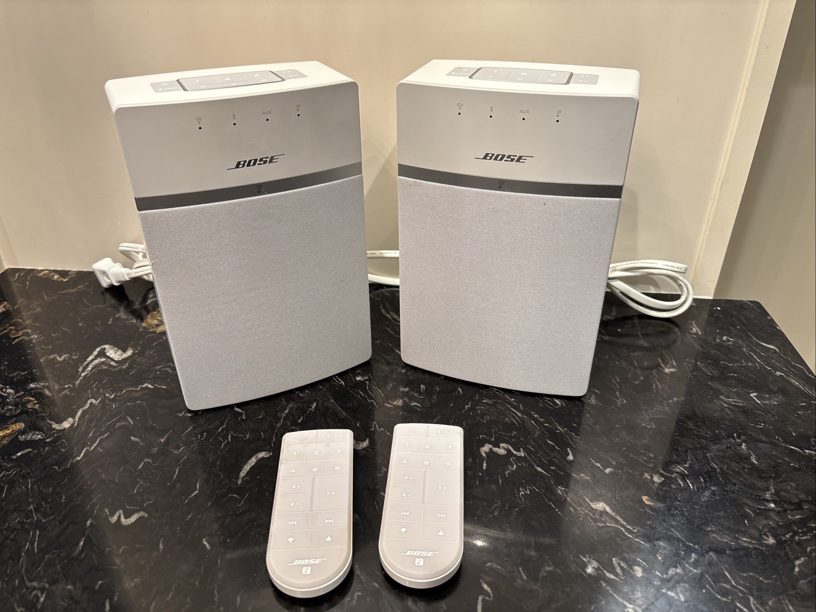 Touch 10 Wireless Bluetooth Wi-fi Smart Speakers White Set O