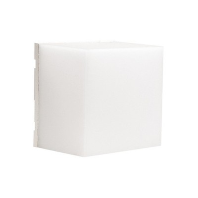LED Außenleuchte Wandlampe Scatollo Weiß 10x10cm IP54 5W 650lm 3000K/4000K/6000K