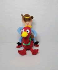 Vintage Stuffins Rudolph Island Misfit Toys Christmas Cowboy Ostrich 7" Plush